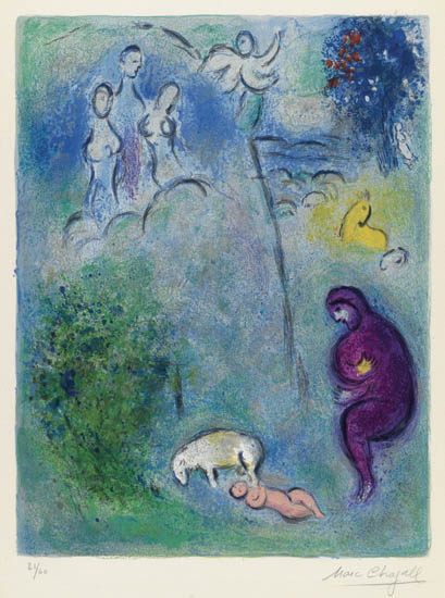 Appraisal: MARC CHAGALL D couverte de Chlo par Daphnis Color lithograph