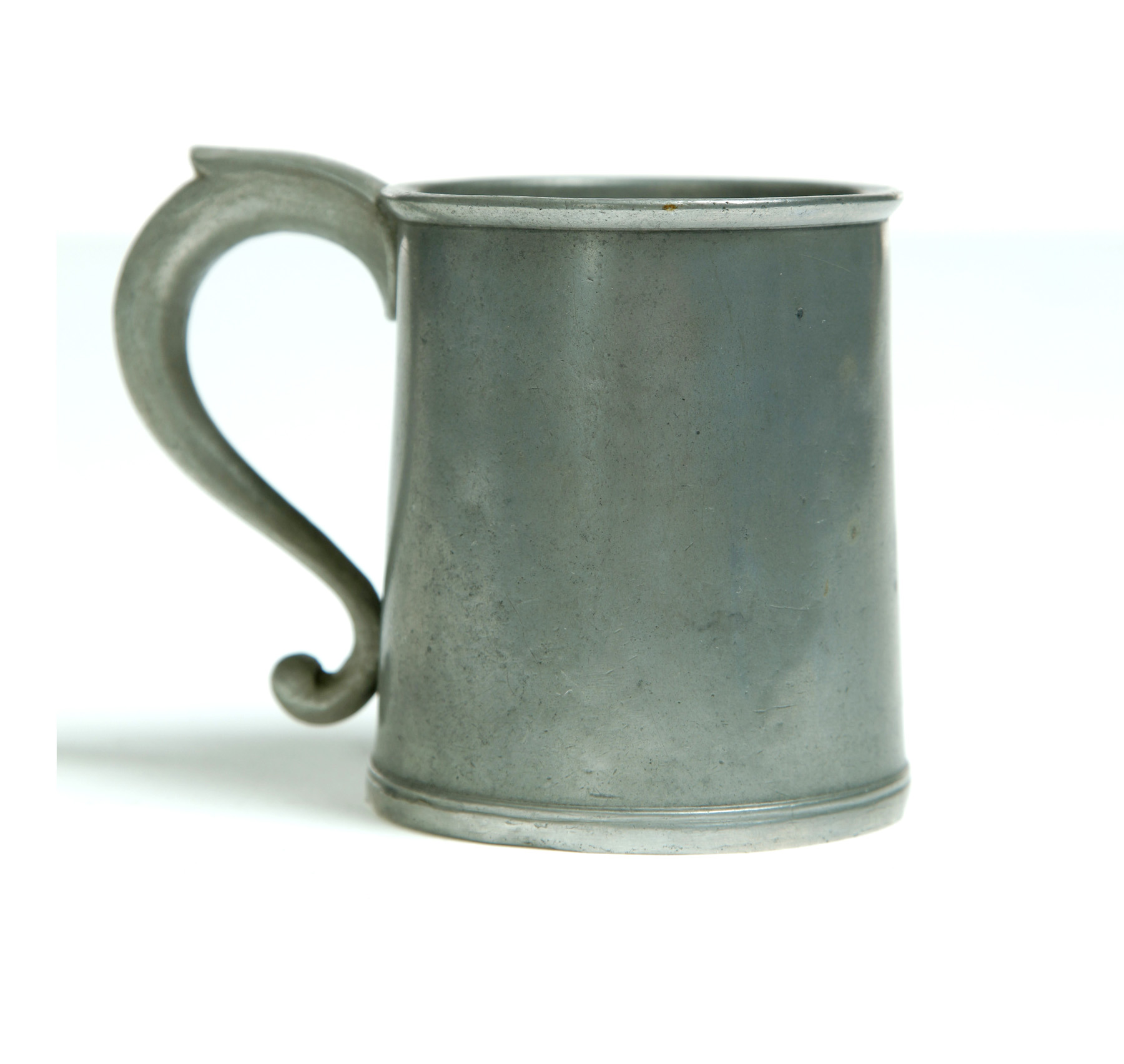 Appraisal: AMERICAN PEWTER MUG Touch for Thomas Danforth and Sherman Boardman