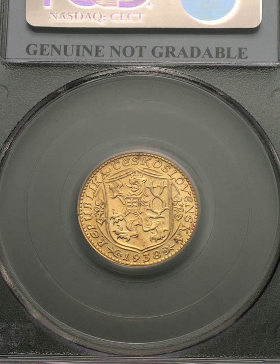 Appraisal: Czechoslovakian Gold Ducat Dated PCGS numbered genuine not gradable