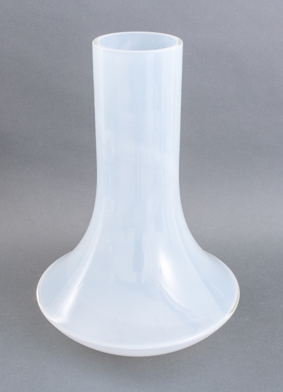 Appraisal: DONGHIA LARGE MURANO WHITE GLASS VASE Donghia large Murano white