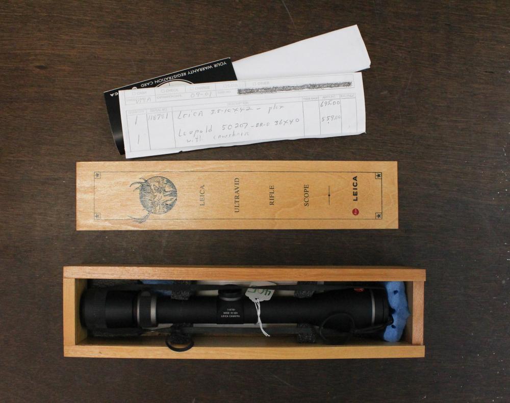 Appraisal: LEICA ULTRAVID RIFLE SCOPE - x mm Leicaplex reticle matte