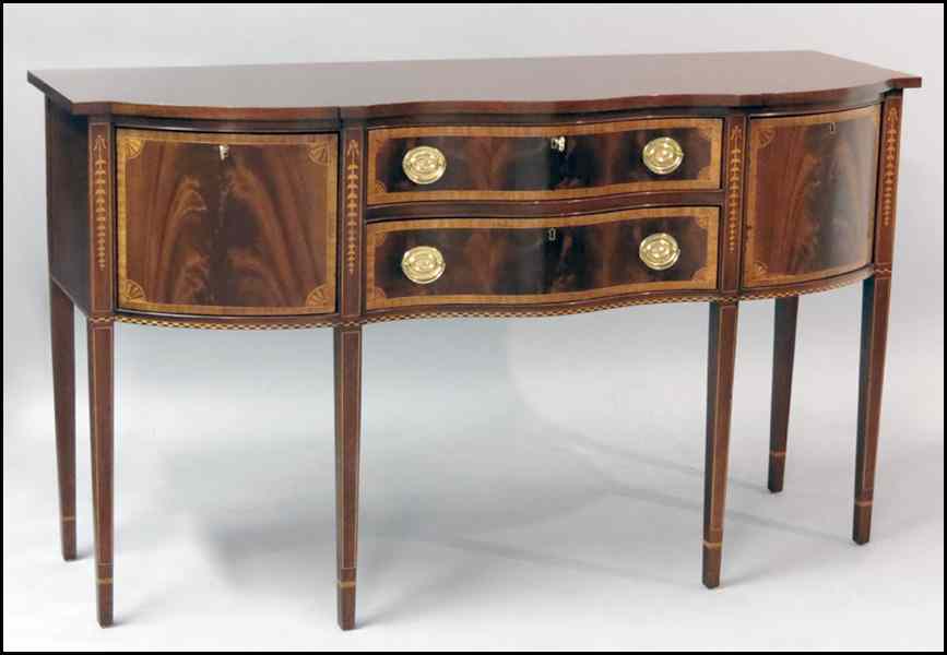 Appraisal: COUNCILL FLAME MAHOGANY FEDERAL STYLE SIDEBOARD H '' W ''