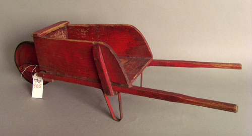 Appraisal: Child's painted wheelbarrow