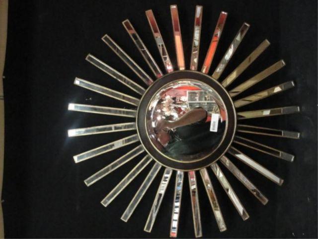 Appraisal: Midcentury Sunburst Mirror From a Manhattan apartment Dimensions diameter