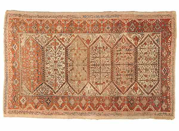 Appraisal: Kayseri Area Rug Turkish ca A woven wool rug in