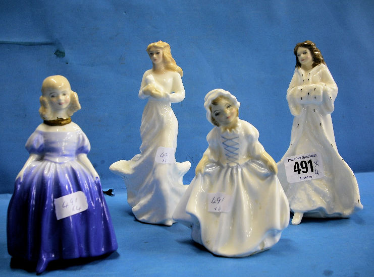 Appraisal: Royal Doulton figures Marie HN head restuck Christmas Day HN