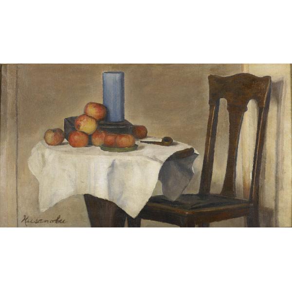 Appraisal: MURRAY KUSANOBU - Untitled Still Life oil on canvas framed