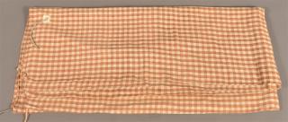 Appraisal: Early th Century Homespun Brown Check Mattress Cover x