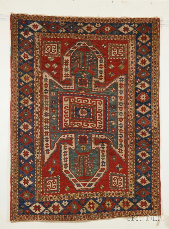 Appraisal: Sewan Kazak Rug Southwest Caucasus last quarter th century even