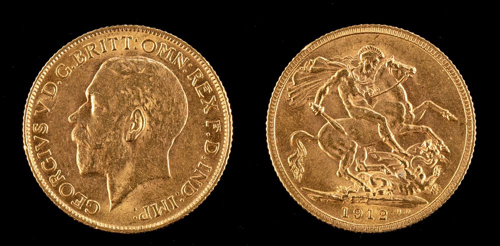 Appraisal: British Gold Half-Sovereign - George V - g Europe Great