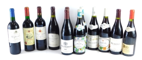 Appraisal: Various red wine to include Gevrey-Chambertin Burgundy Gevrey-Chambertin Dubceuf Regnie