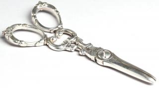 Appraisal: Pair of Tiffany Silver Electroplate Grape Shears The handles with