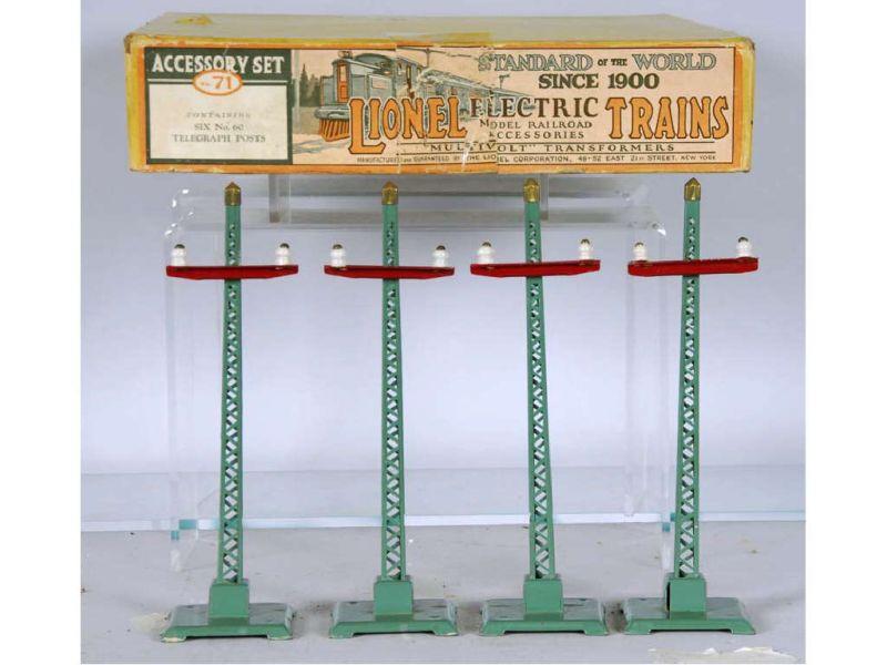 Appraisal: Lionel Standard Gauge Train Accessory Set with Description Poles -