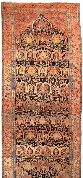 Appraisal: A Fereghan Sarouk long carpet Central Persia circa size approximately