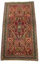 Appraisal: Sarouk Rug ca th Century Apprx 'L x 'W Deep