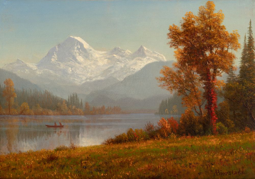 Appraisal: Albert Bierstadt Mount Baker Washington Albert Bierstadt Mount Baker Washington