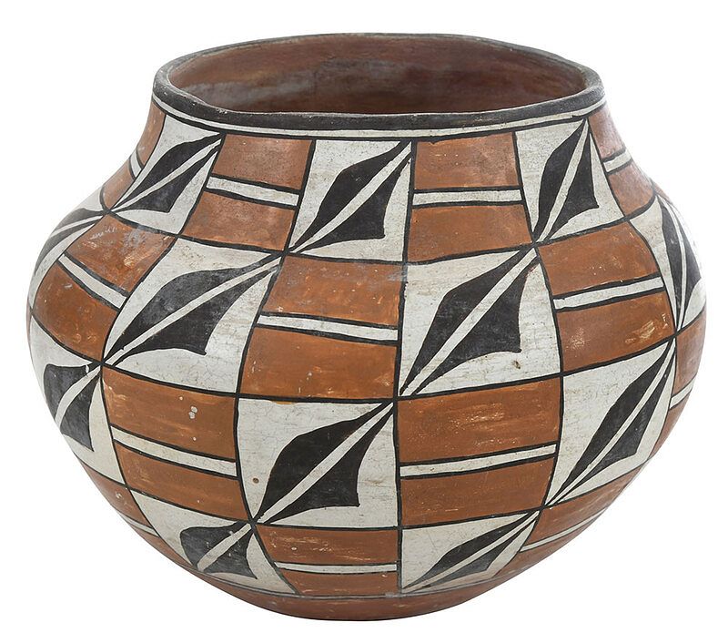 Appraisal: Small Acoma pot probably mid th century inscribed in pen