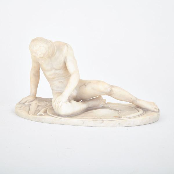 Appraisal: Italian Grand Tour White Marble Model of The Dying Gaul