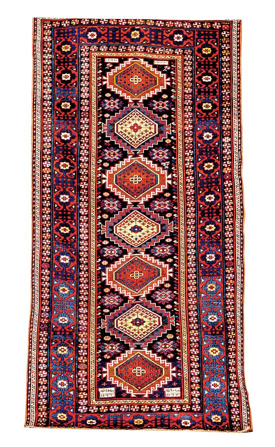 Appraisal: Antique Kazak carpet ' x ' Condition Good condition allover