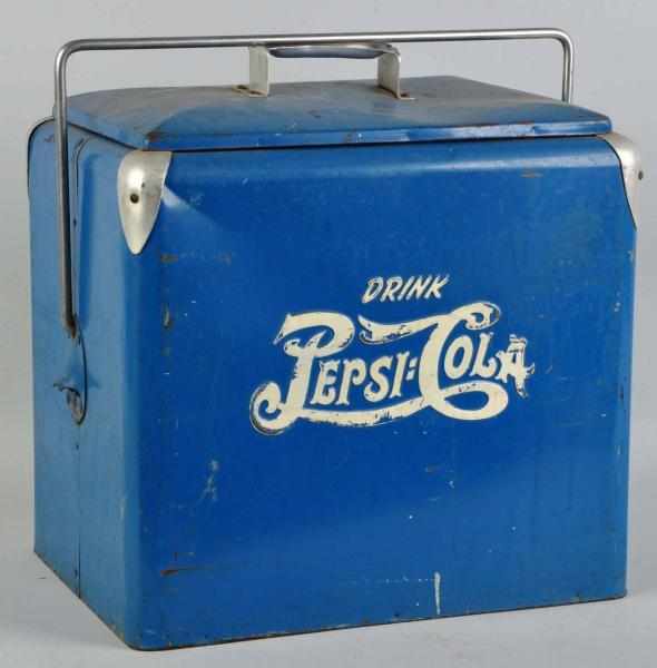 Appraisal: Pepsi-Cola Picnic Cooler s to s Complete with inner tray