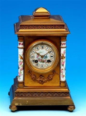 Appraisal: A th Century French mantel clock the gilded brass case