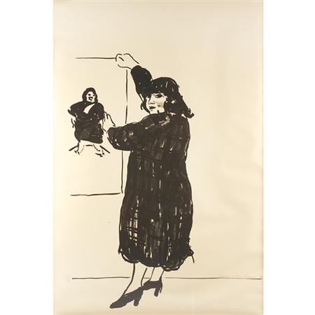 Appraisal: David Hockney ANN LOOKING AT HER PICTURE Lithograph Estimate -