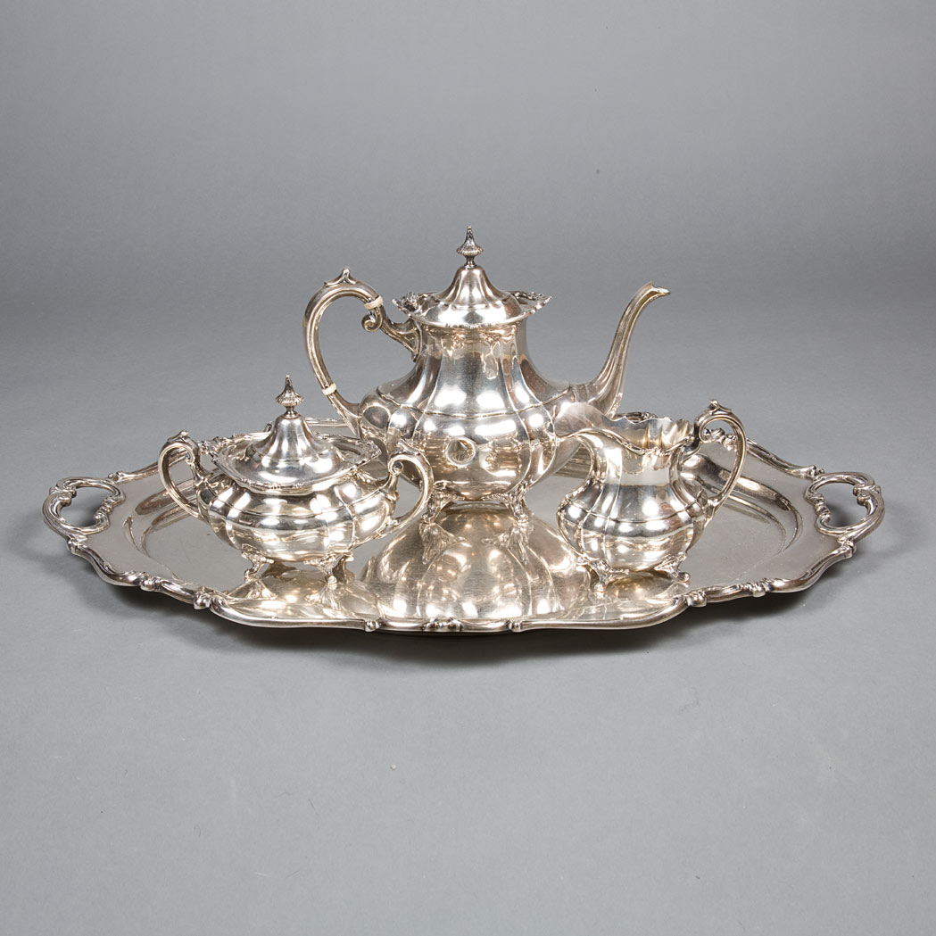 Appraisal: Gorham Sterling Silver Four-Piece Tea Service Total approximately ounces all