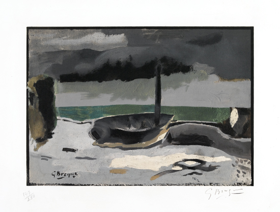 Appraisal: GEORGES BRAQUE after La Barque Color collotype and stencil circa