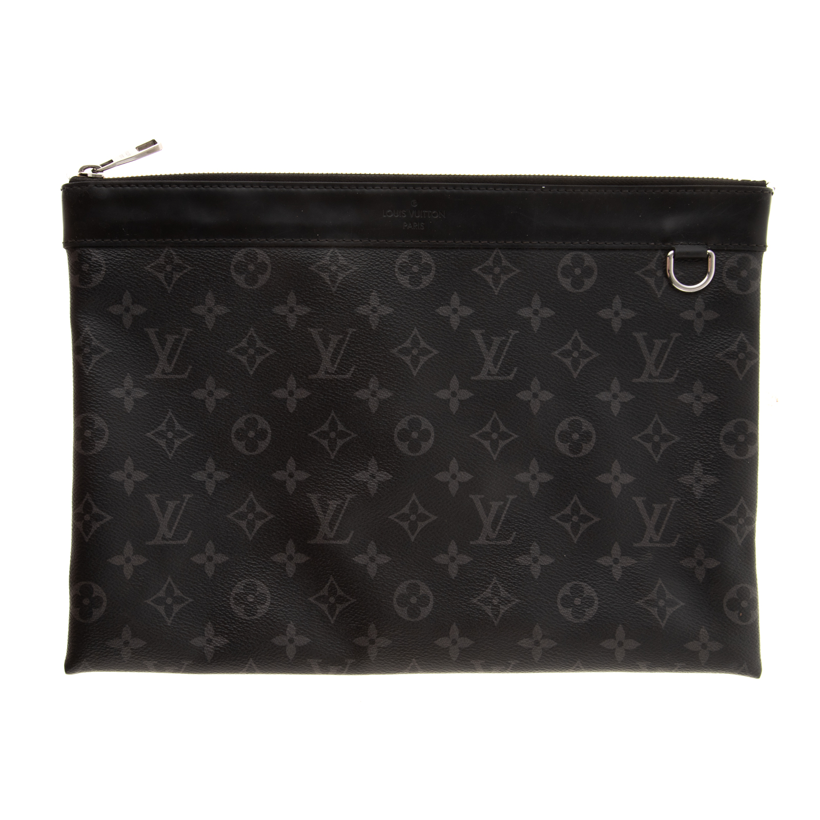 Appraisal: A LOUIS VUITTON POCHETTE DISCOVERY A black and gray Monogram