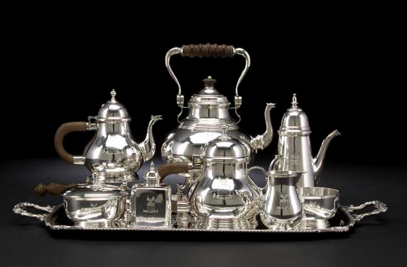 Appraisal: George V Eight-Piece Britannia Standard Silver Tea and Coffee Service