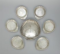 Appraisal: Gorham Sterling Shell Dish and Six Towle Small Shell Plates