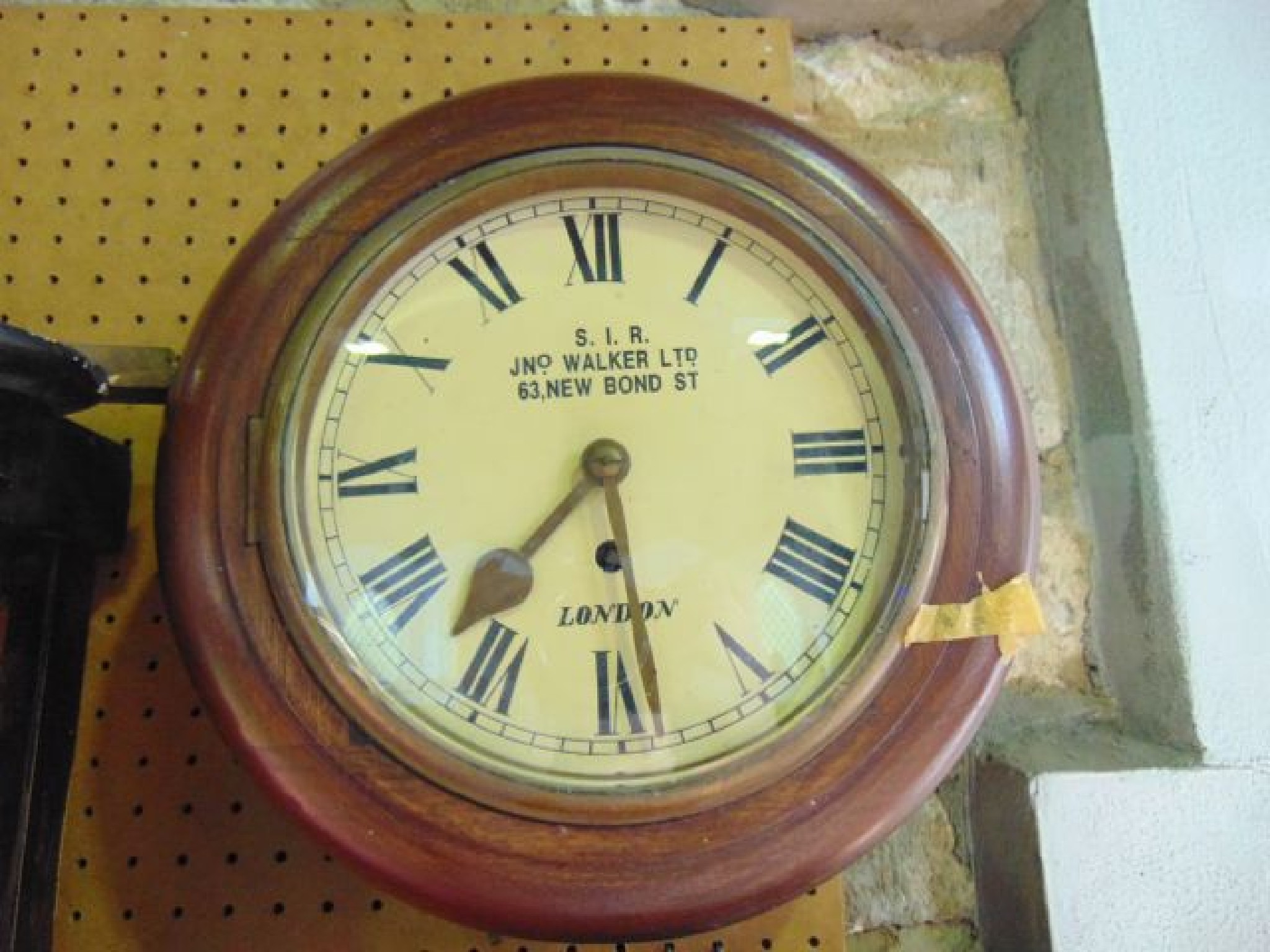 Appraisal: A small Victorian dial clock with eight inch dial set