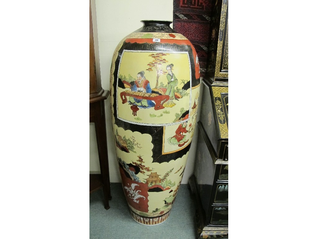 Appraisal: A large Japanese floor standing vase