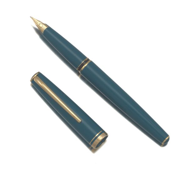 Appraisal: MONTBLANC GENERATION FOUNTAIN PEN Turquoise cap and barrel medium K