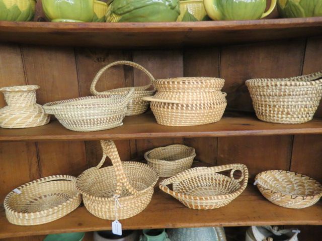 Appraisal: Collection of Sea Grass or Gullah Baskets low country South