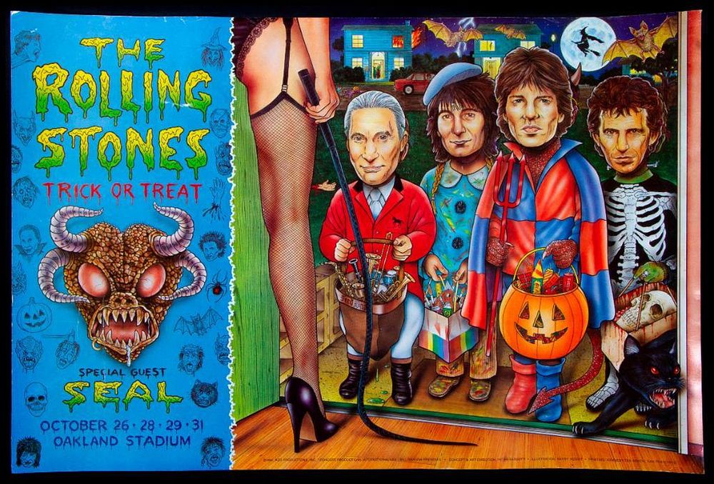 Appraisal: Rolling Stones A poster for Bill Graham's Rolling Stones Trick