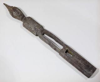 Appraisal: Dayak People Kalimantan Indonesia formerly Borneo figural Pagar funerary post