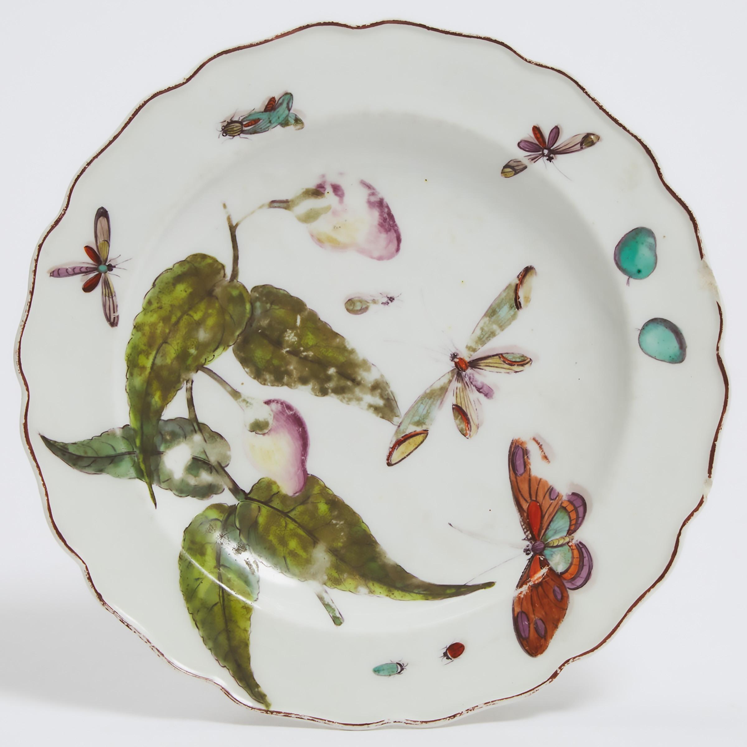 Appraisal: Chelsea Hans Sloane Botanical Plate c diameter in cm