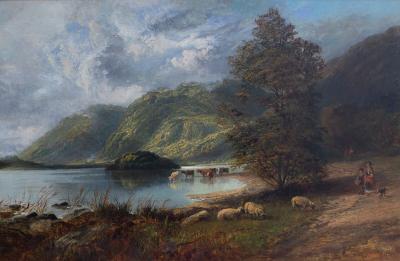 Appraisal: Thomas Whittle - Highland Scene signed and dated oil on