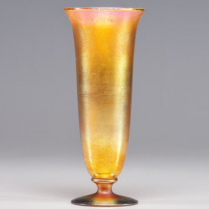 Appraisal: Durand American Early th Century Vase blown glass marked 'Durand