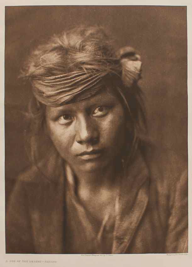 Appraisal: CURTIS Edward American - ''A Son of the Desert-Navajo'' Photogravure