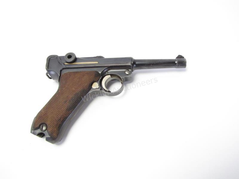 Appraisal: Mauser German Contract Luger-Round barrel Chambered in mm Chamber dated