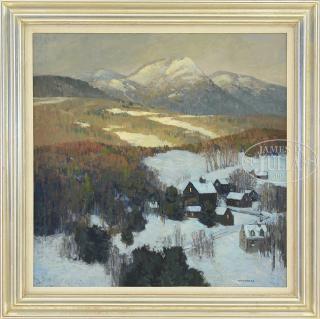 Appraisal: T M NICHOLAS American - AFTERNOON SHADOWS VERMONT Oil on