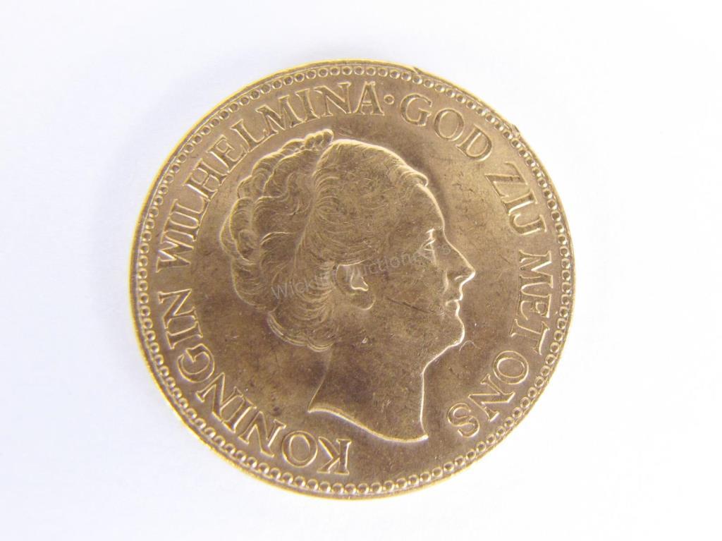 Appraisal: Netherlands Goulden Gold Coin contains almost one fifth of an