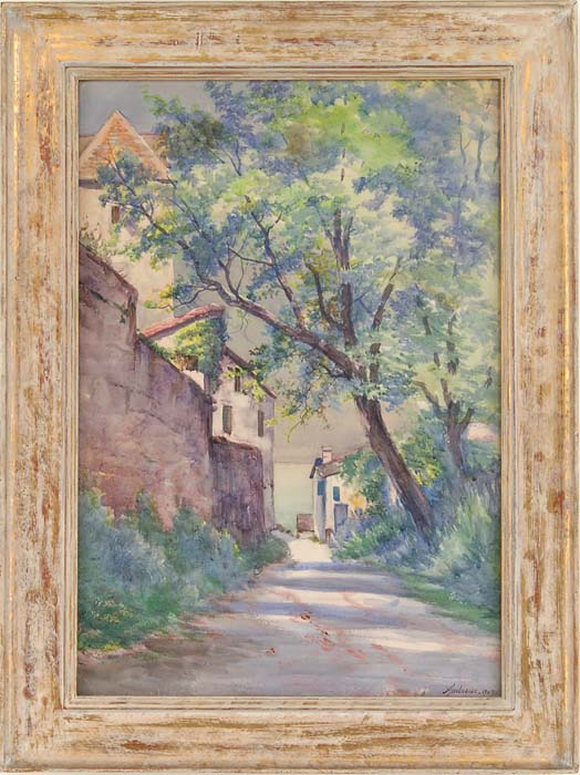 Appraisal: JULES FRANCOIS ARCHILLE AMBROISE French th Century PATH TO THE