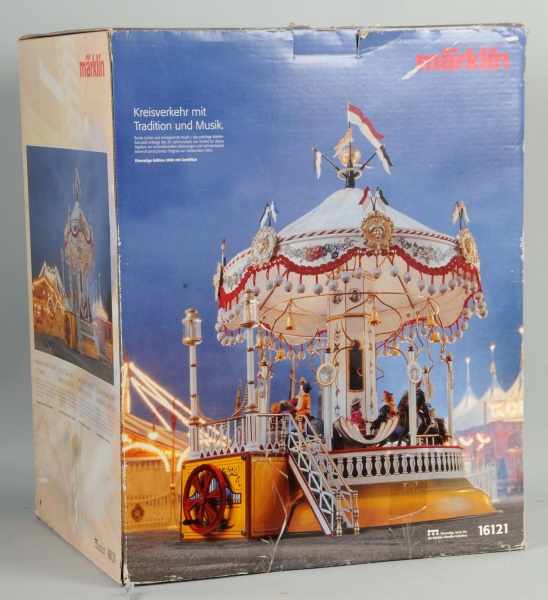 Appraisal: Contemporary Marklin Carousel Toy Description German Circa Unused condition Includes