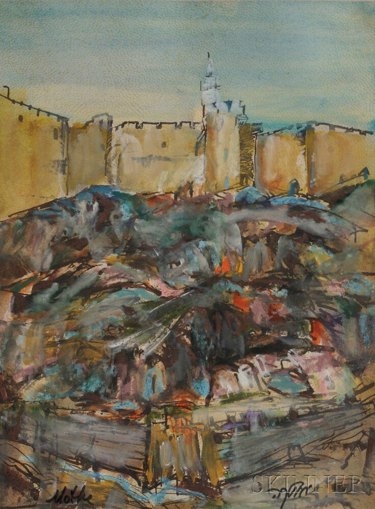 Appraisal: Motke Blum Israeli b Jerusalem Signed Motke in English l