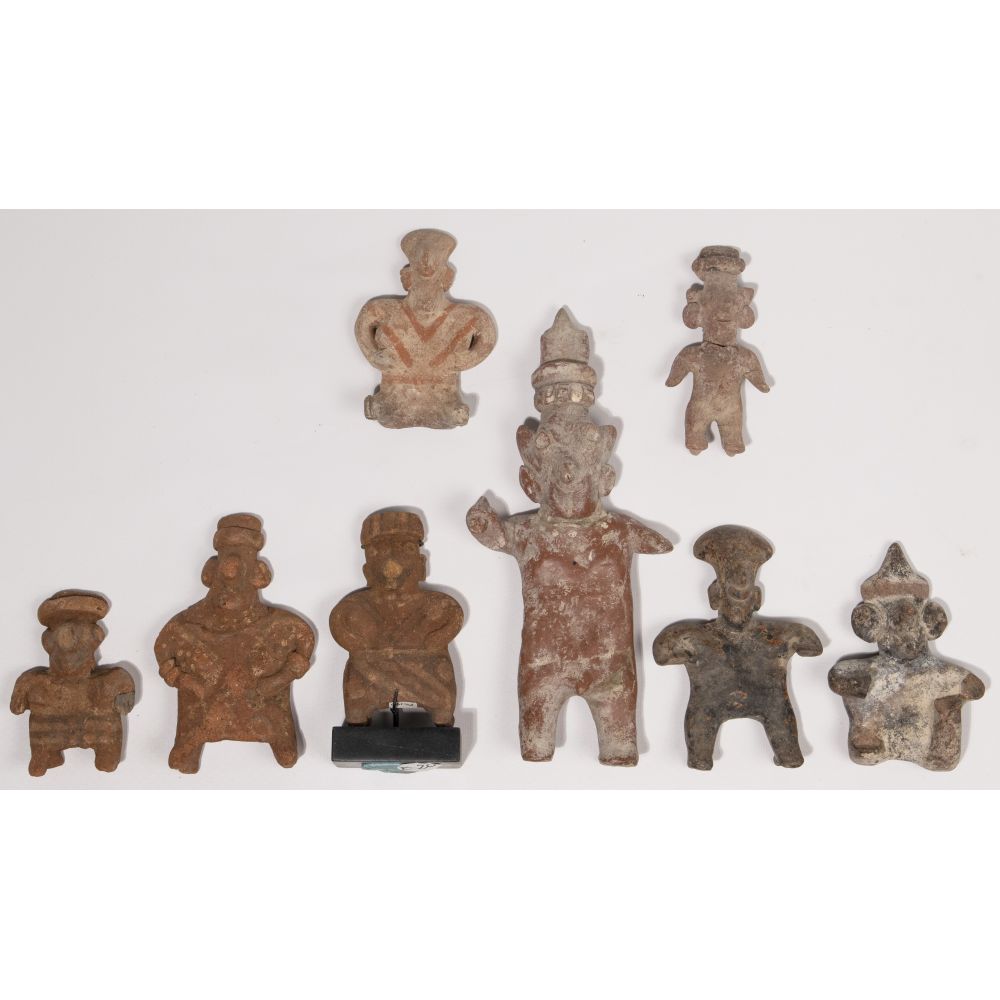 Appraisal: PRE-COLUMBIAN JALISCO FIGURE ASSORTMENT items of various shapes sizes colors