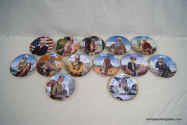 Appraisal: John Wayne Franklin Mint Collector PlatesLimited Edition numbered Franklin Mint