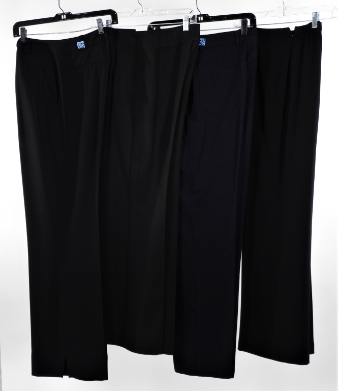 Appraisal: PC SAINT JOHN BLACK NAVY SLACKS SIZE Includes one pair